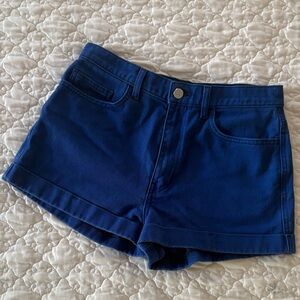 American Apparel Deep Blue Jean Shorts